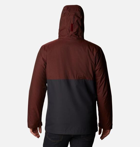 Columbia Ridge Gates Interchange 3 In 1 Jacket Black Red For Men's NZ28041 New Zealand